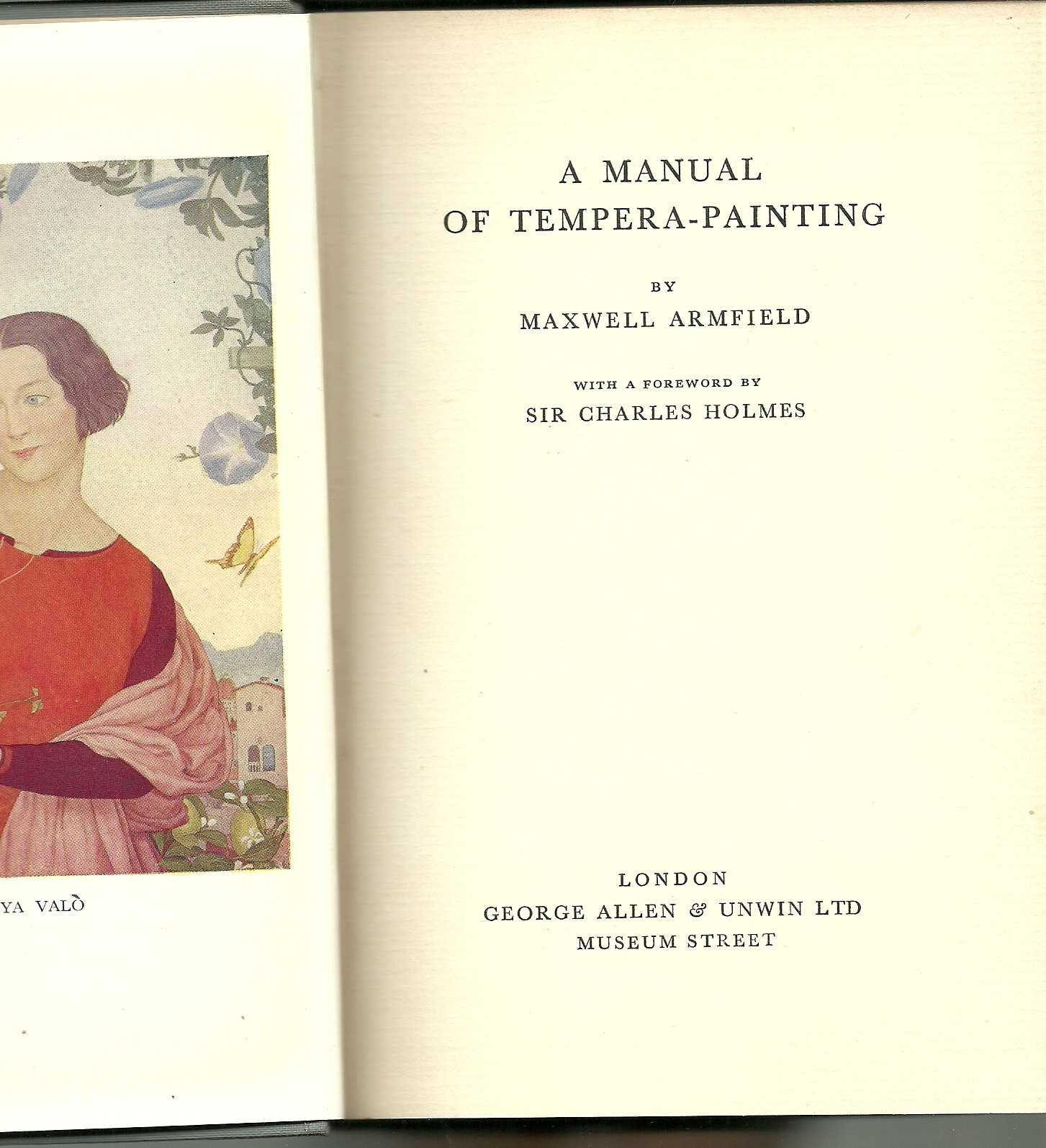 Maxwell Armfield, A Manual of Tempera-Painting