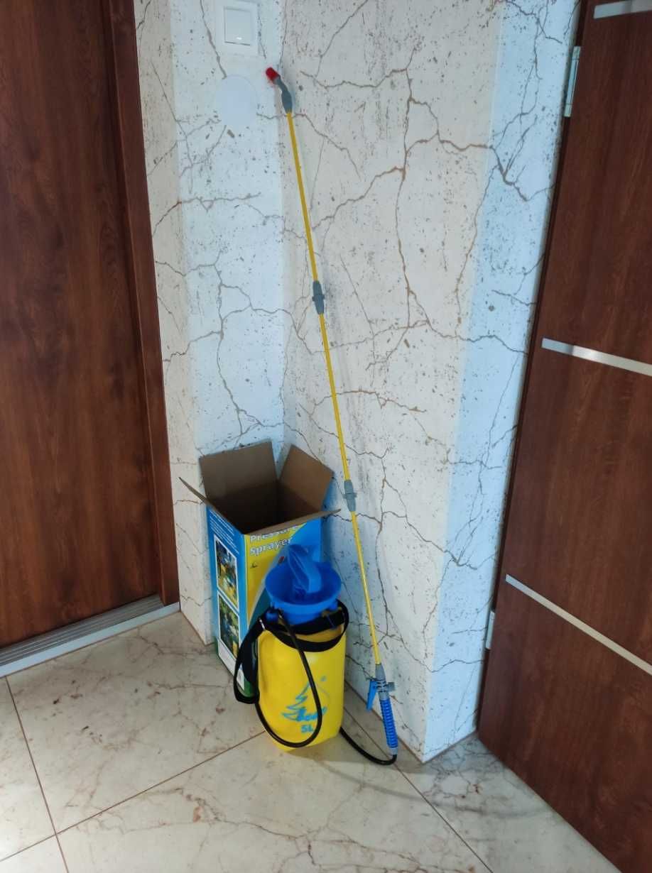 Mocny Opryskiwacz Ciśnieniowy Ręczny 5l Ogród Lanca XXL+2 dysze GRATIS
