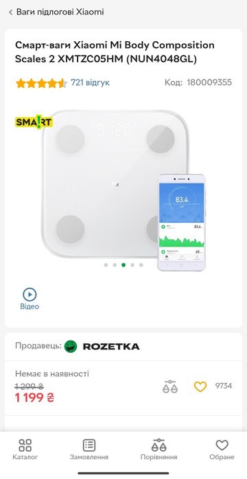 Xiaomi Body Fat Scales 2 / Смарт весы в отличном состоянии/ Смарт ваги