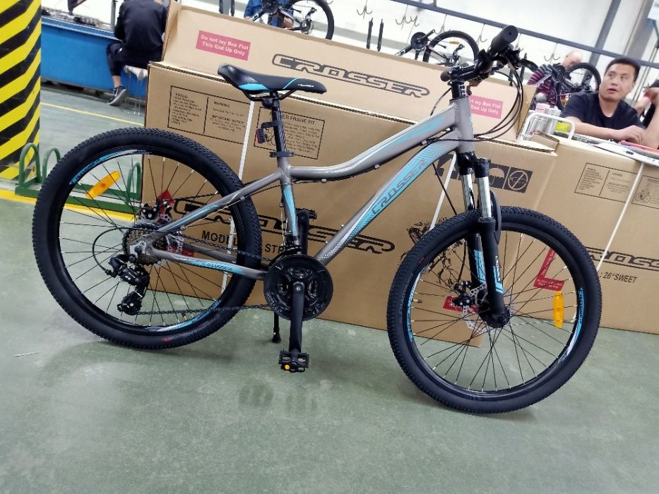 НОВЫЙ велосипед подростковый алюминиевый Crosser 24 и 26 Shimano Giant