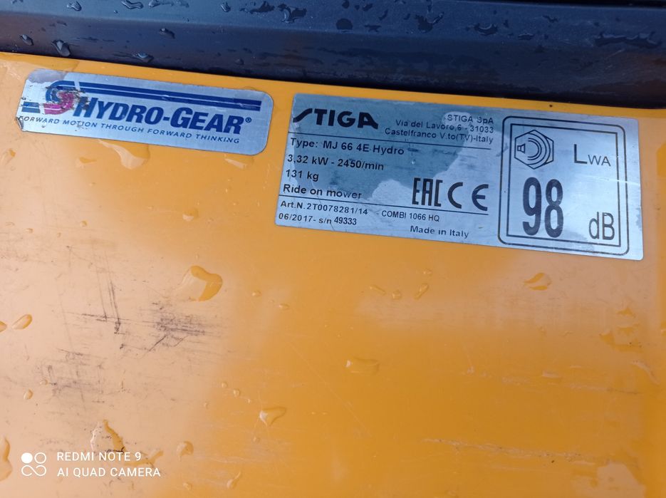 "STIGA Combi 1066 HQ" BRIGGS & STRATTON z Niemiec