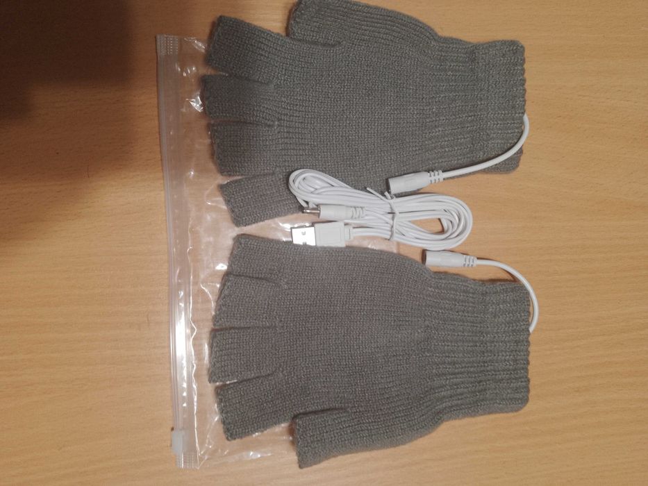 Рукавиці з електропідігрівом через USB від PowerBank