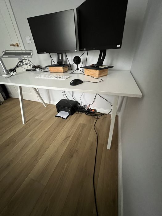 Białe biurko IKEA 80x160