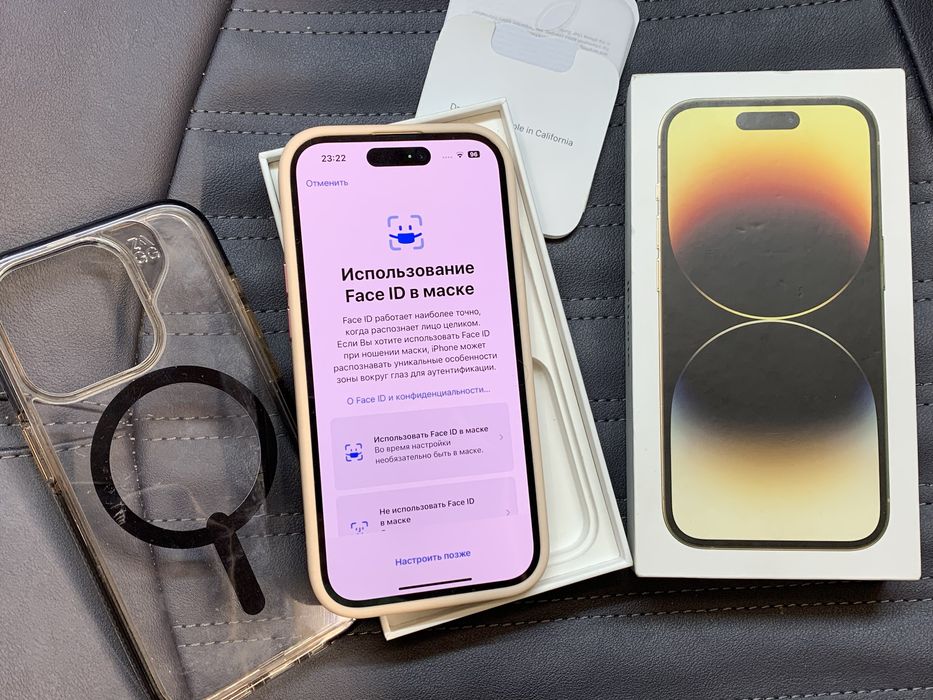 Продам телефон iphone 14 Pro 128gb gold 85%