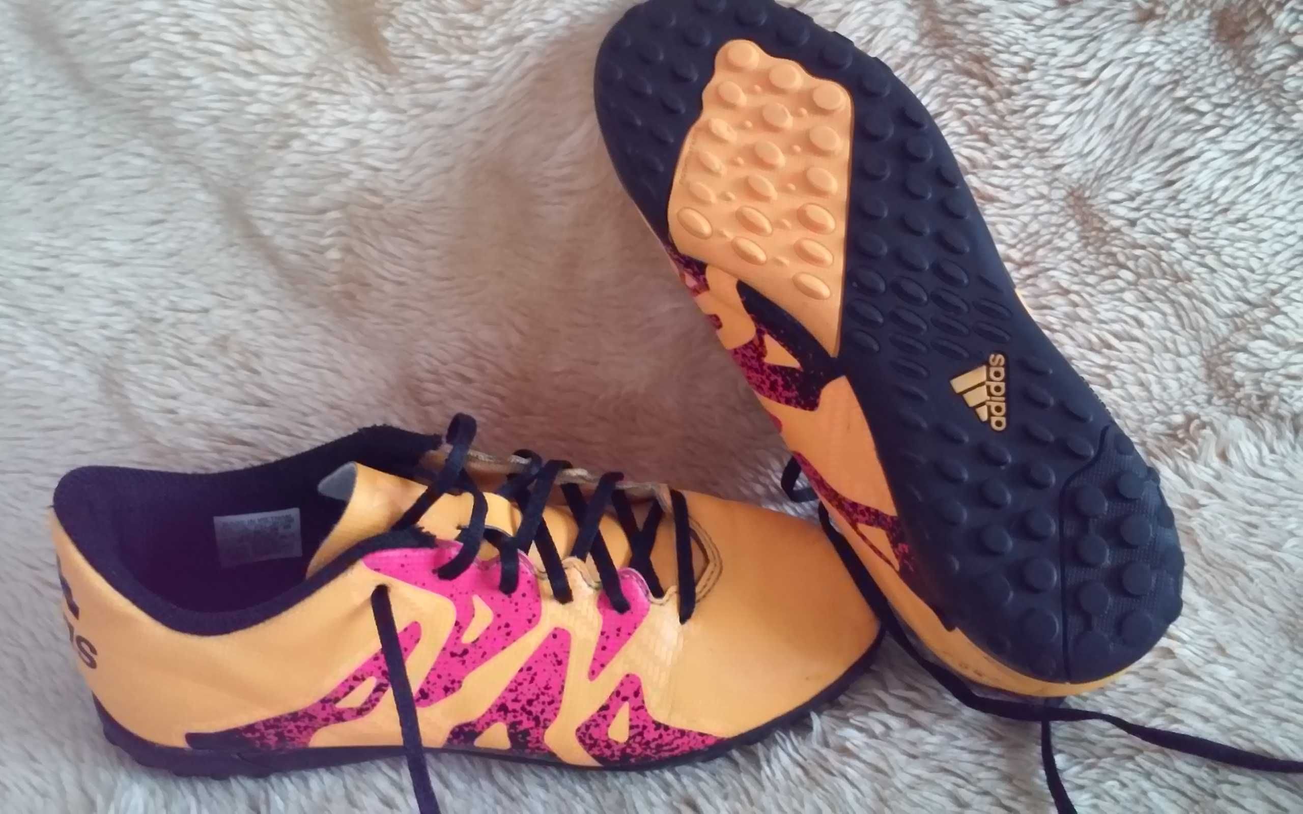 Buty piłkarskie turfy Adidas X 15,4 rozmiar 36 2/3 wkładka 23 cm.