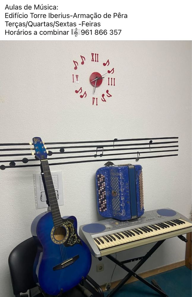 Aulas de musica para adultos e crianças