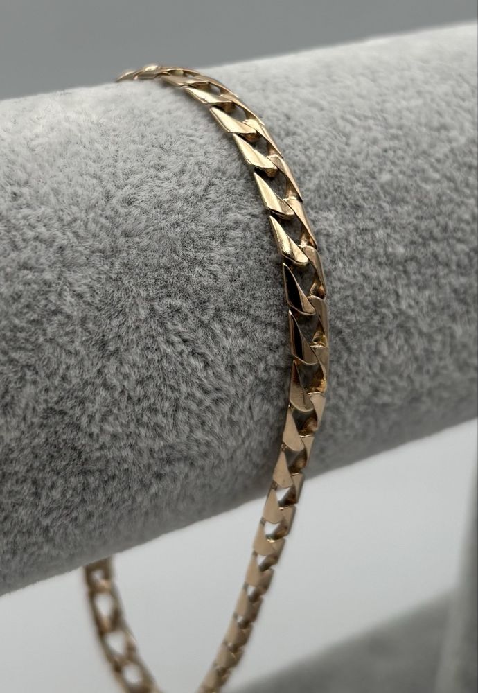 Złota męska bransoletka • pr.585 • 9,8g • 23cm.• Lombard Halogsm Łódź