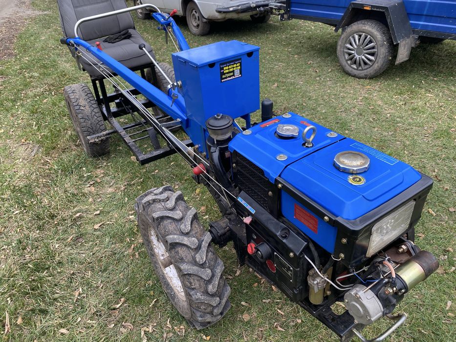 Мотоблок Forte 10 к/с зі стартером фрезою та адаптером.