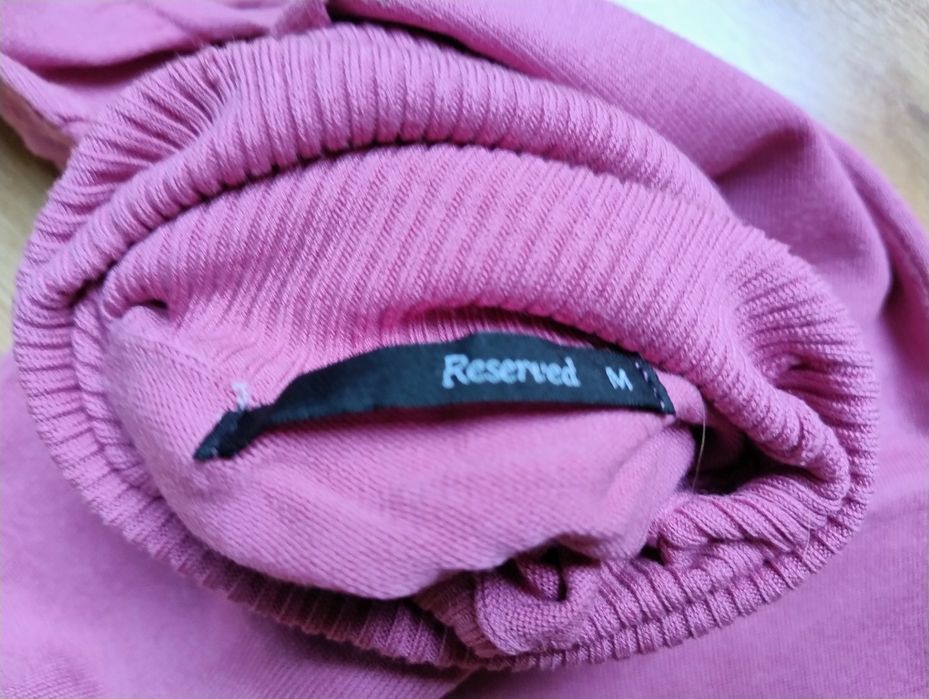 Golf różowy dzianinowy M