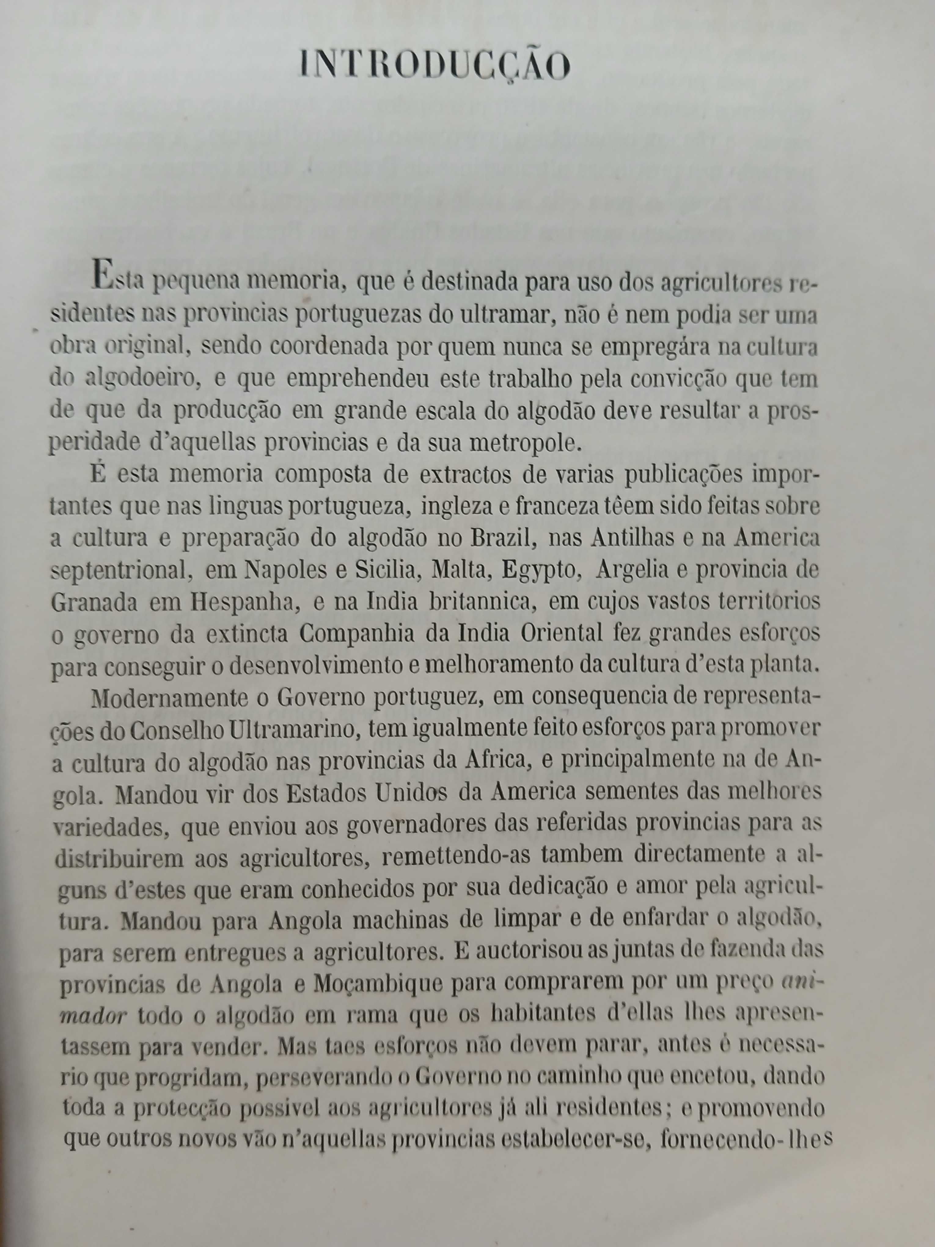 Plantação de algodão nas colónias portuguesas - 3 brochuras antigas