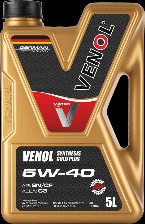 Olej VENOL Synthesis GOLD + SN CF 5W40 C3 60L