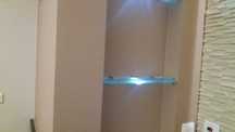 Szklane półki 38,5x12,5 zestaw