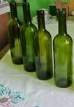 Butelki 1 litr do wina na nalewki BORDEAUX zielone 1,0l  i GRATIS