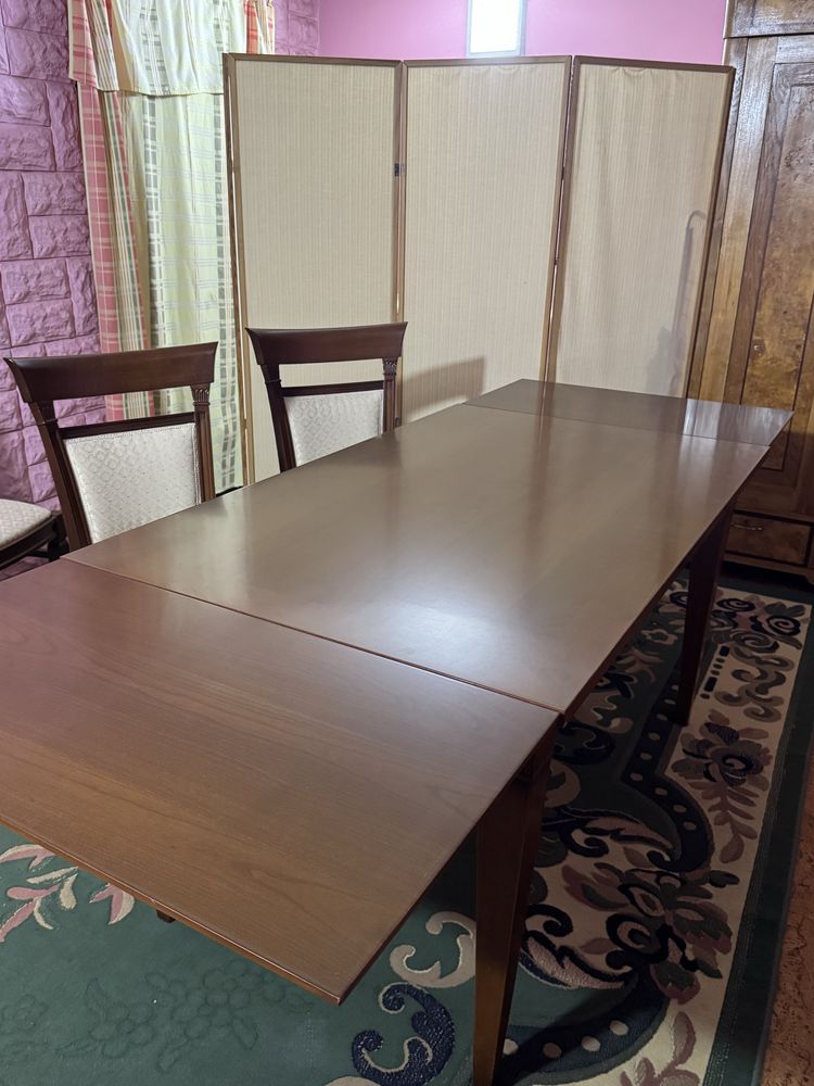 Стіл обідній розкладний  140*80 та 4 крісла