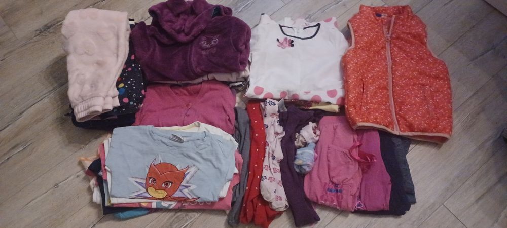 Mega paka ciuszków dziewczynka 110/116+ gratis