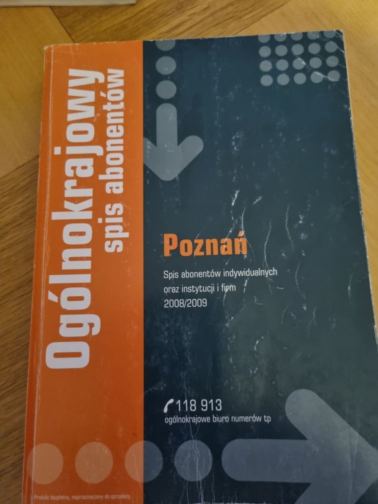 Książka telefoniczna woj poznańskiego 2008-9.