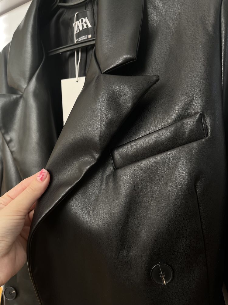 Блейзер Zara, еко шкіра