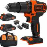 Wkrętarka udarowa Black+Decker 18V BCD700S2S 2xAKU 1,5Ah + ładowarka