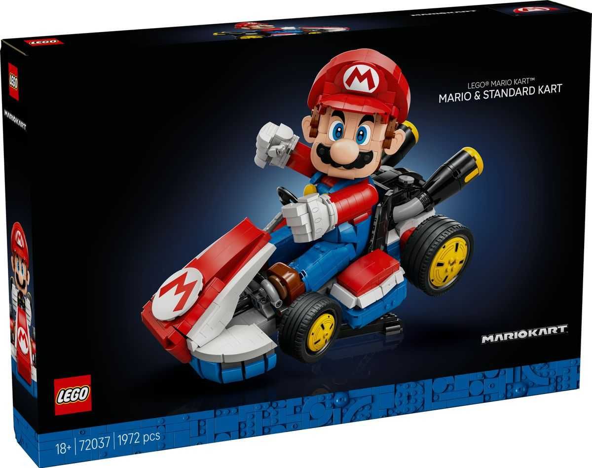 Конструктор LEGO Super Mario 72037 Mario & Standard Kart (1972 Деталі)