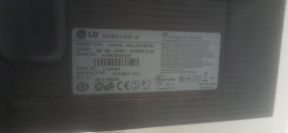 Monitor LG Flatron L1919S