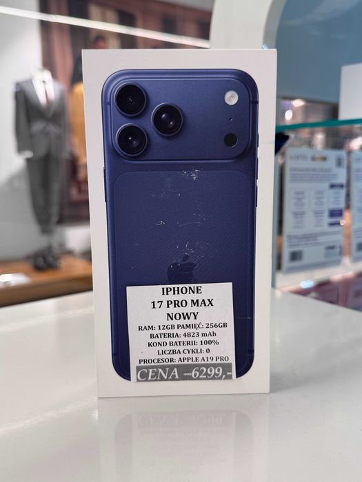 iPhone 17 Pro Max 256GB NOWY Topcase Vivo *Raty 0%