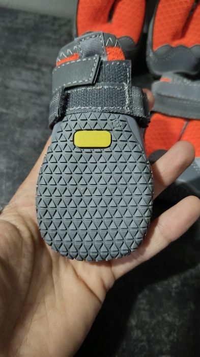 Zimowe buty dla psa, śniegowce, pomarańczowe, 4 szt rozmiar 3