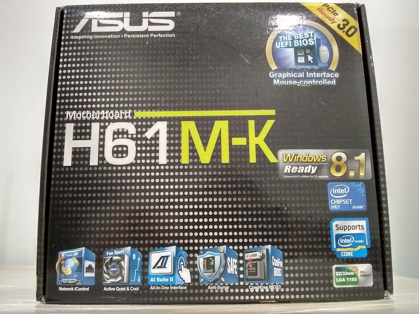 Материнська плата Asus s1155
