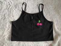 bluzka crop top roz L