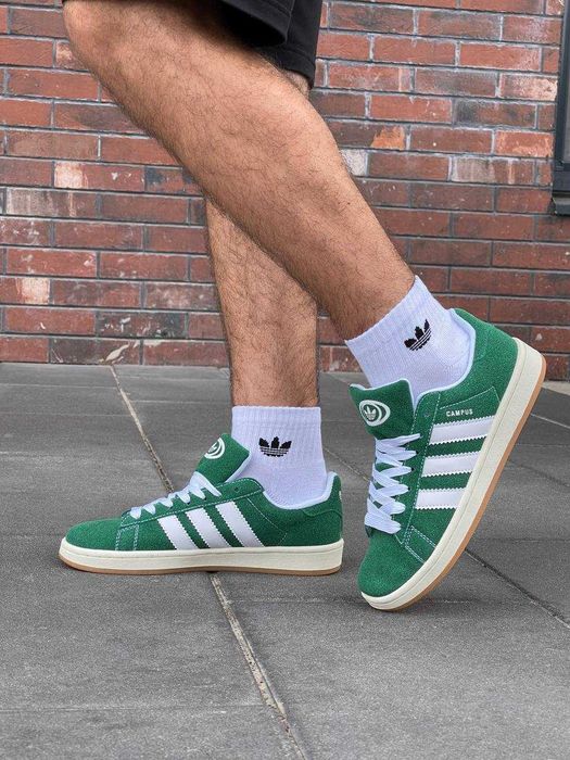 ЗНИЖКА! 44 (28 см) Adidas Campus Dark Green адідас кампус зелені кеди