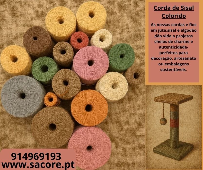 Fio e corda de sisal