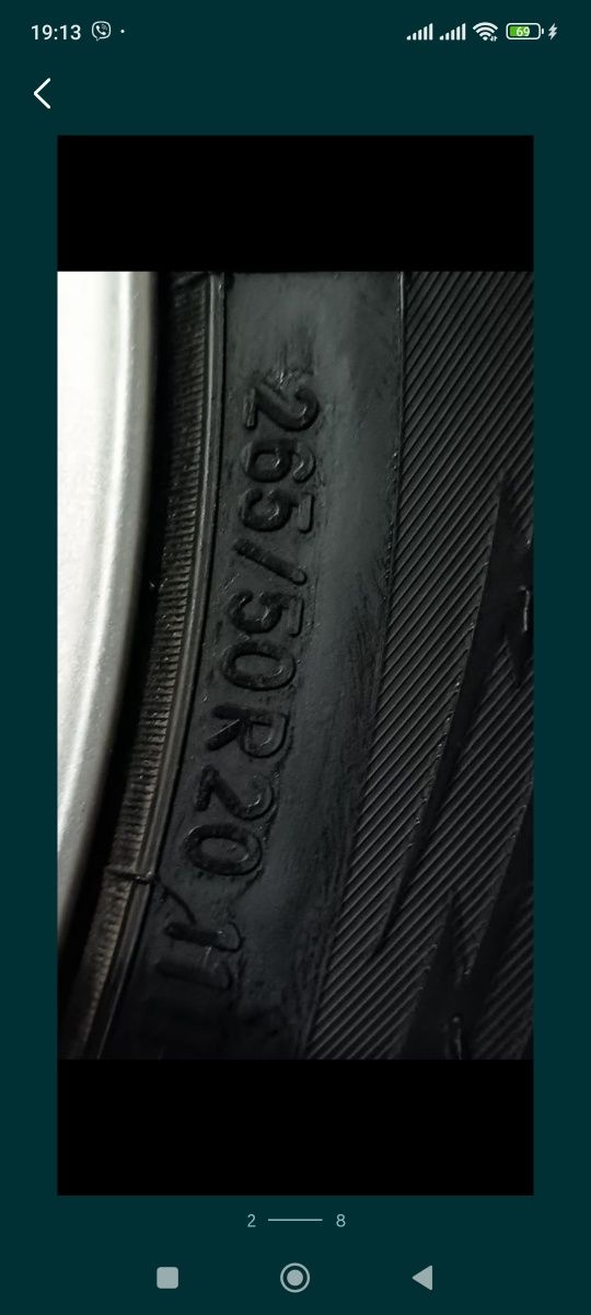 Продам комплект оригінальніих дисків з резиною.  265 / 50 / r 20
