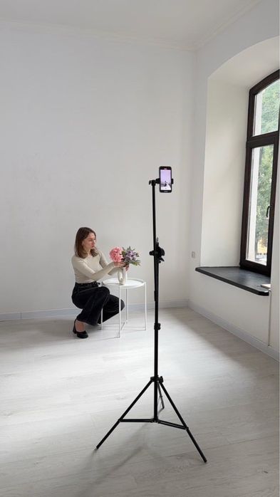 Набір 3в1:штатив-журавель та світло на посиленій стійці (70вт)