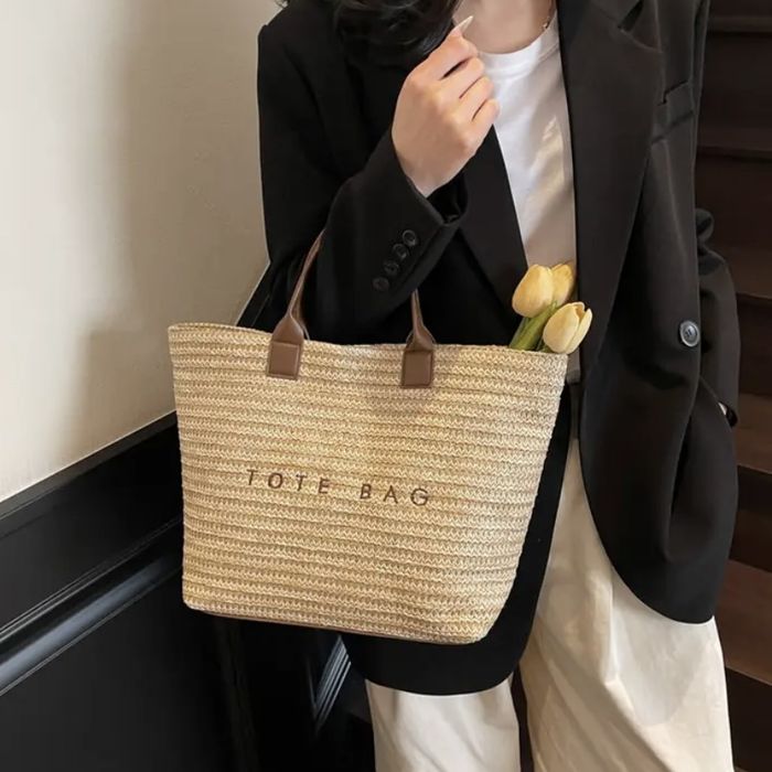 Плетена сумка літня