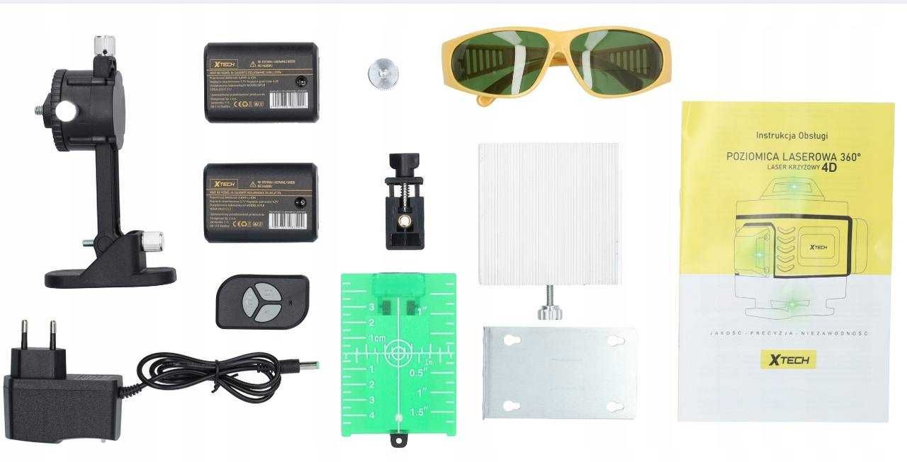 Laser krzyżowy Xtech laser samopoziomujaca statyw 25 m