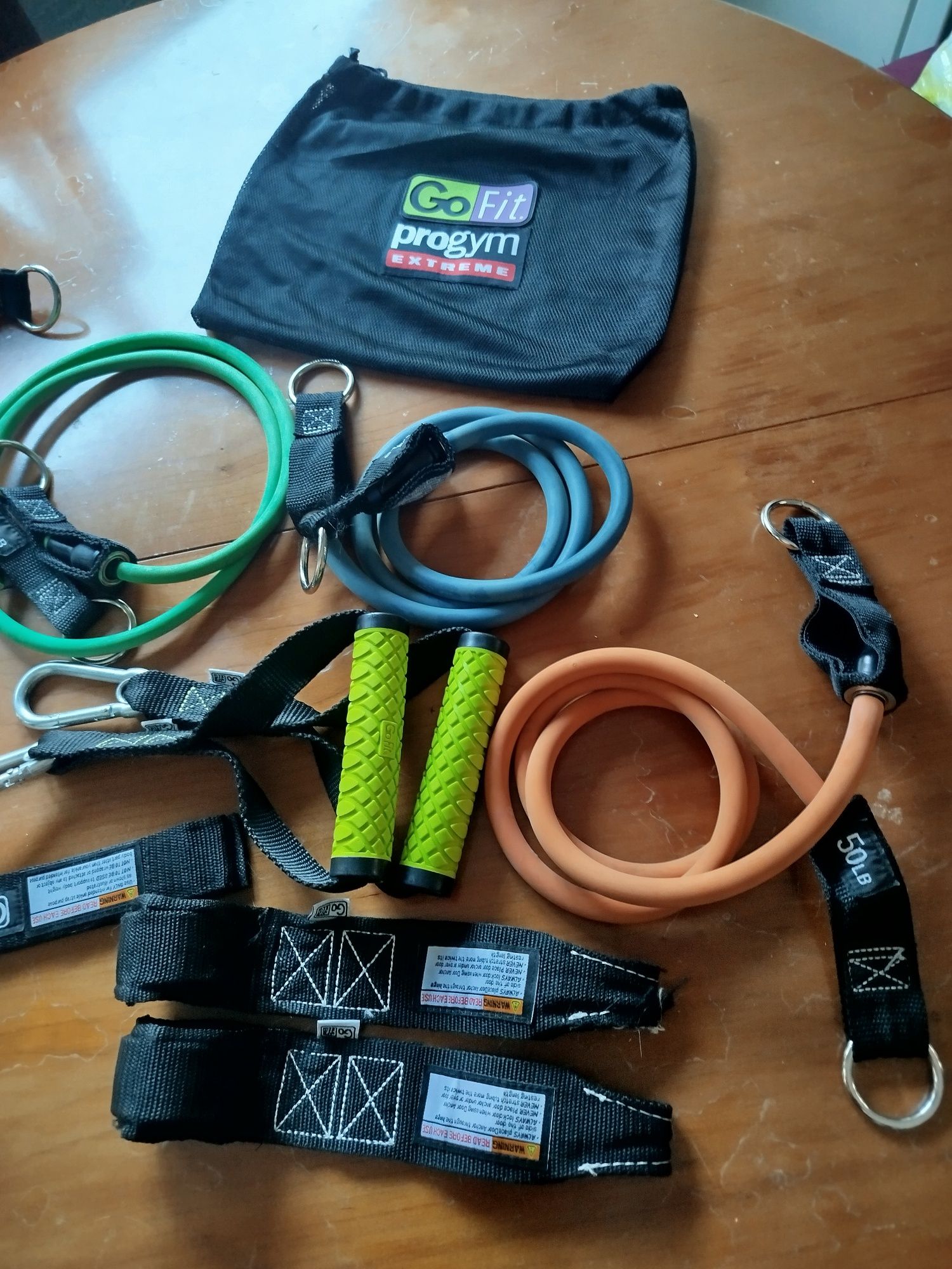 Conjunto de faixas elásticas go fit progym