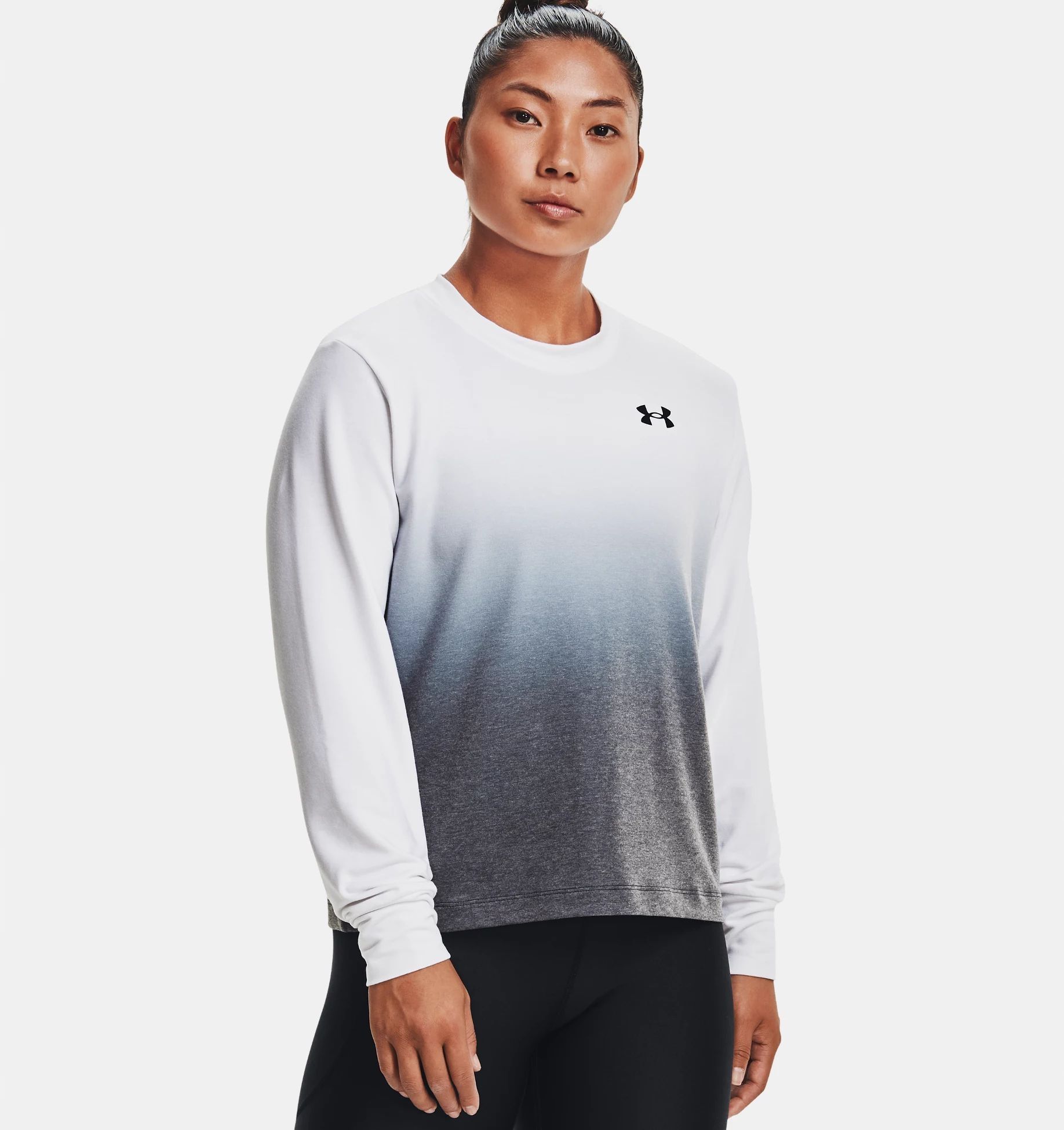 Y3144 UNDER ARMOUR UA Rival Terry Gradient Crew BLUZA XS