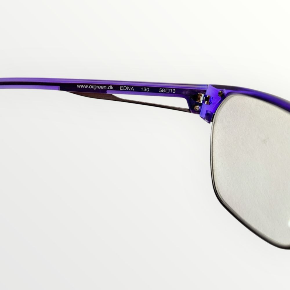 Жіноча синя оправа окуляри cateye котяче око Orgreen Edna 130