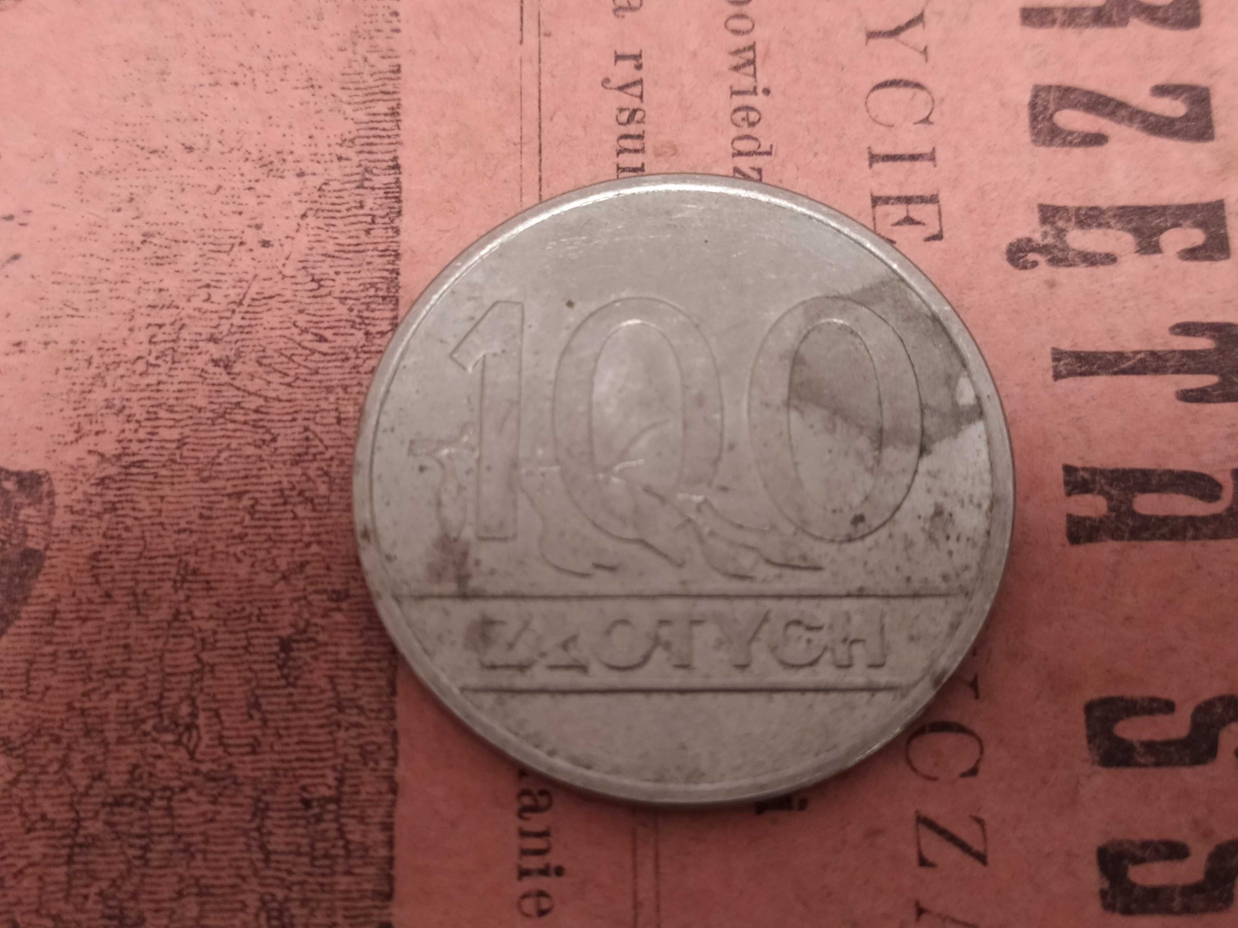 Monety 100 zł, lata 80