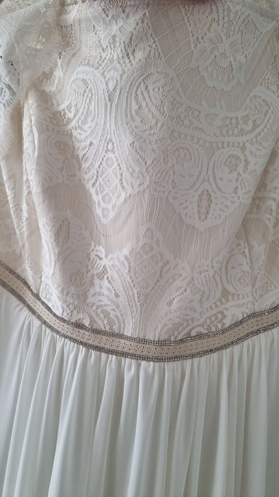 Suknia ślubna plus size Boho Rustykalna