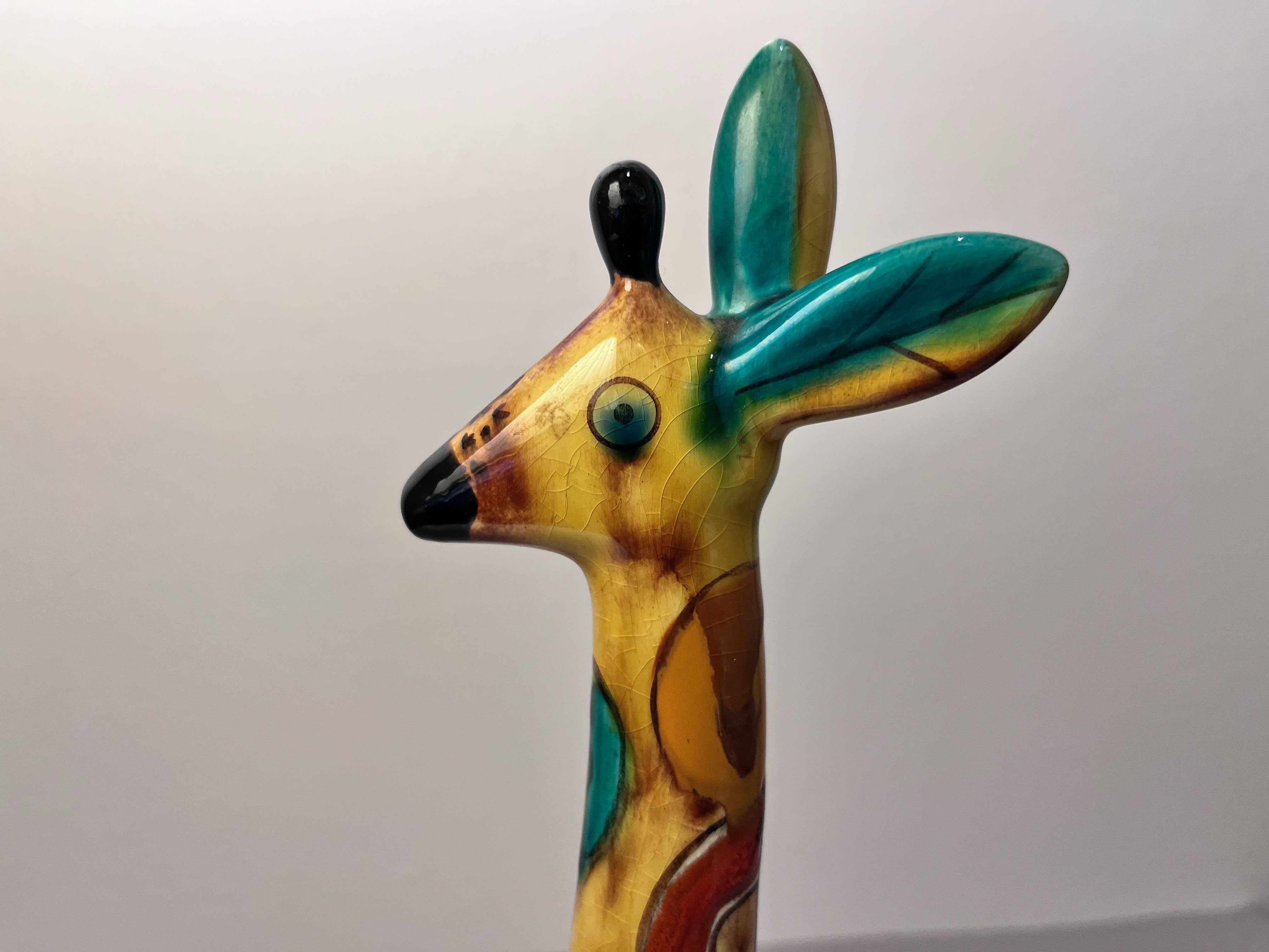 Figurka porcelanowa Żyrafa- Łomonosow lata 60/70. mid century