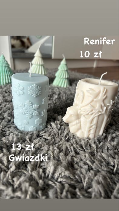 Swieczki swiateczne handmade