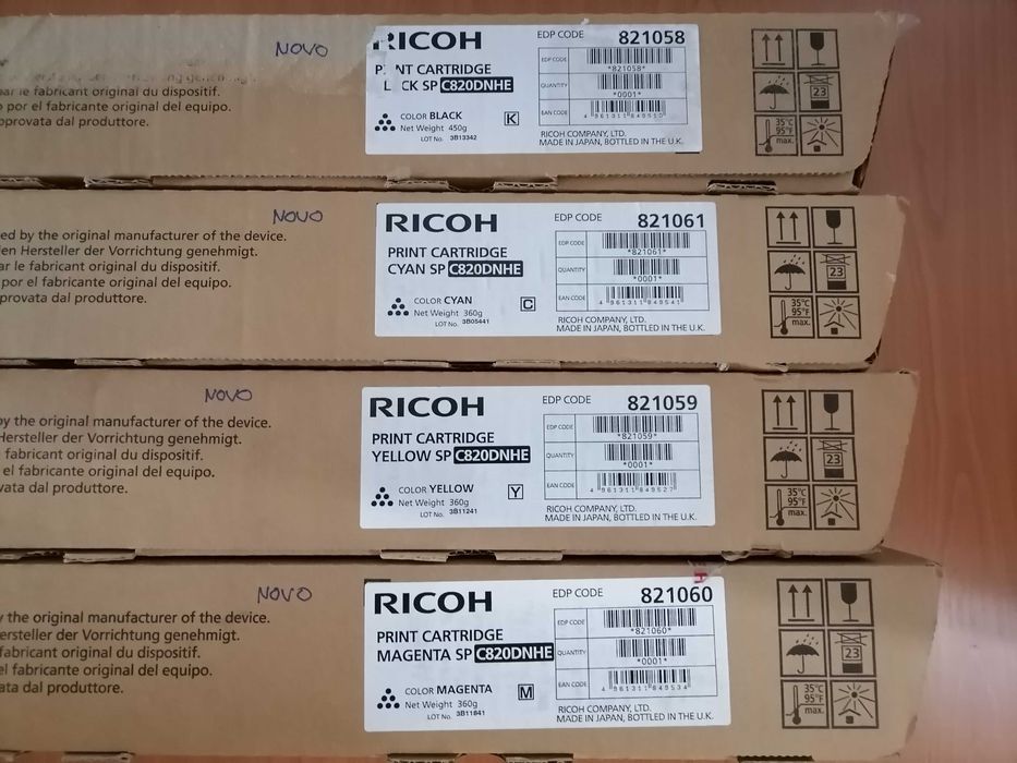 Cartuchos de toner originais selados Ricoh spc 820 dn 821 dn