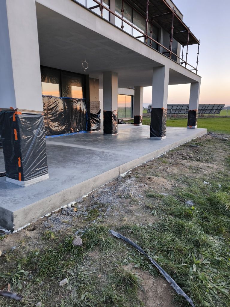 Podjazdy, tarasy betonowe, garaże, tarasy drewniane, altanki