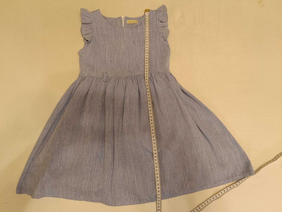 Sukienka niebieska dla dziewczynki 128