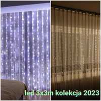 Girlanda swiateczna led 3x3m lampki ledowe swiateczne oświetlenie