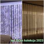 Girlanda swiateczna led 3x3m lampki ledowe swiateczne oświetlenie