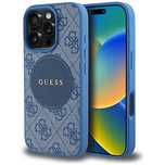 Etui Guess 4G Circle Classic Logo MagSafe na iPhone 16 Pro Max - niebi