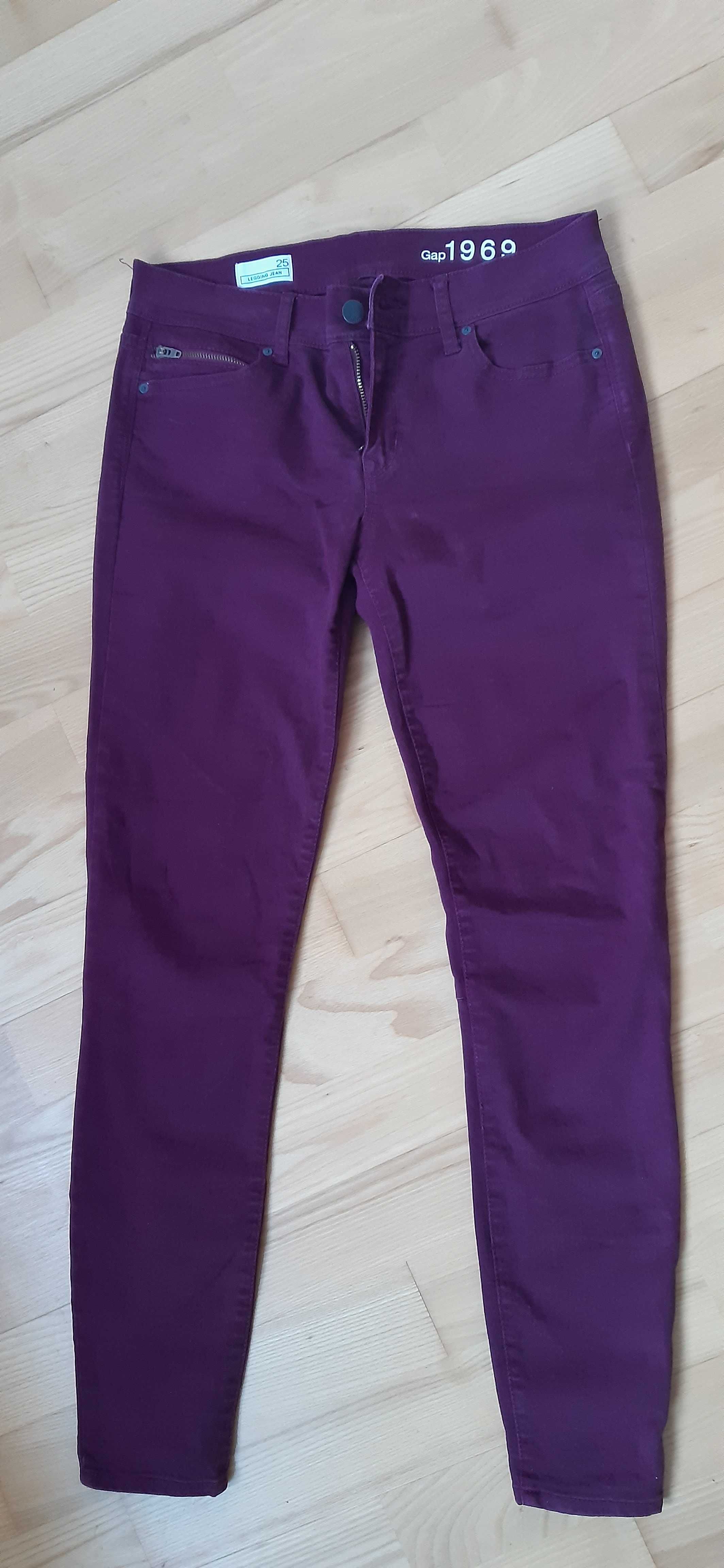 Spodnie jeans bordo Gap 34, XS