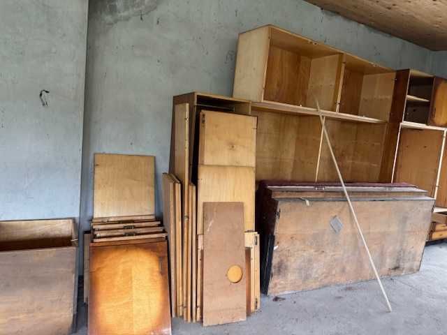 Meble z lat 70 tych segment PRL niekompletny szafki szafa do oiw
