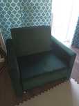 Sofa pojedyncza. Rozkładana że schowkiem